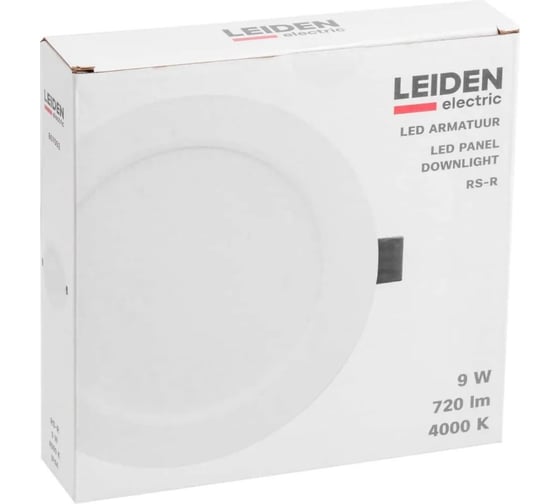 Светильник светодиодный встраиваемый LEIDEN ELECTRIC круг 9 Вт 4000К, IP44 RS-R 807002