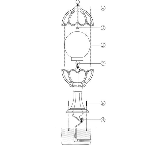Ландшафтный светильник MAYTONI Outdoor O024FL-01G