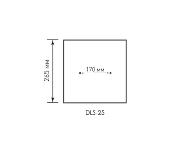 Cветодиодный накладной светильник ESTARES DLS 25W S-265-CW-WHITE/WHITE-220-IP44 УУ000003336