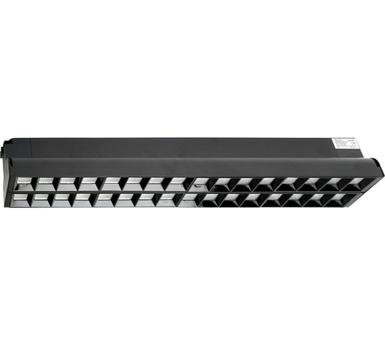 Светодиодный светильник FERON al123 трековый однофазный на шинопровод 2x30w 4000k 60 градусов черный, 48926