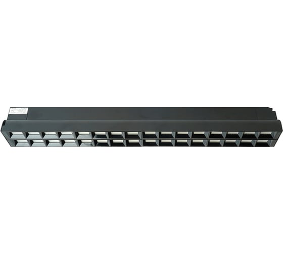 Светодиодный светильник FERON al123 трековый однофазный на шинопровод 2x30w 4000k 60 градусов черный, 48926