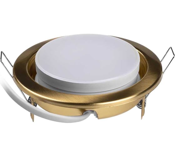Встраиваемый точечный светильник Jazzway PGX53 10639.23 золото матовое 106х39мм 1016843