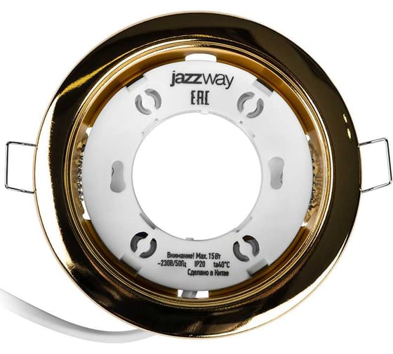 Встраиваемый точечный светильник Jazzway PGX53 10639.3 золото глянцевое 106х39мм 1016867