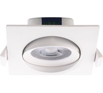 Светодиодный светильник Jazzway PSP-S 9044 7Вт 4000К IP40 38град. ДВО квадратный/поворотный белый 5004542