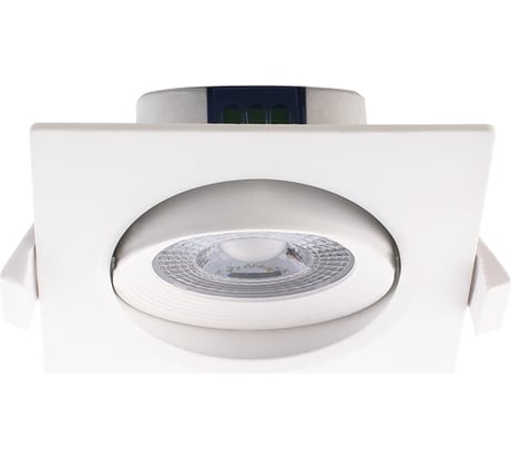 Светодиодный светильник Jazzway PSP-S 9044 7Вт 4000К IP40 38град. ДВО квадратный/поворотный белый 5004542