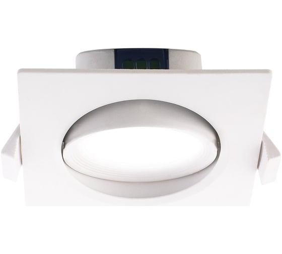 Светодиодный светильник Jazzway PSP-S 9044 7Вт 3000К IP40 38град. ДВО квадратный встраиваемый/поворотный белый 5022812