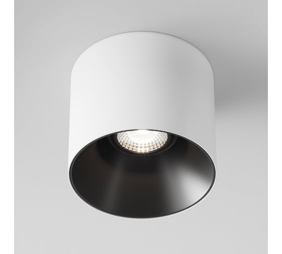 Потолочный светильник MAYTONI alfa led 25w алюминий и пластик бело-черный C064CL-01-25W4K-D-RD-WB