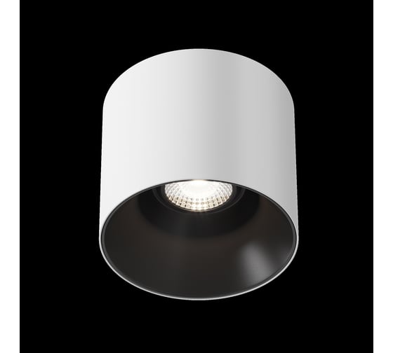 Потолочный светильник MAYTONI alfa led 25w алюминий и пластик бело-черный C064CL-01-25W4K-D-RD-WB