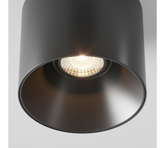 Потолочный светильник MAYTONI alfa led 25w алюминий и пластик черный C064CL-01-25W3K-RD-B