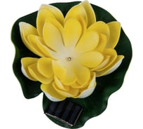 Садовый светильник на солнечной батарее Uniel USL-S-827/PT060 YELLOW WATERLILY UL-00011600