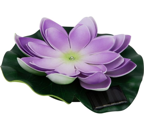 Садовый светильник на солнечной батарее Uniel USL-S-828/PT060 PURPLE WATERLILY UL-00011601