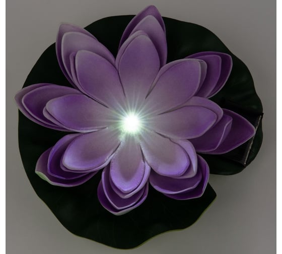 Садовый светильник на солнечной батарее Uniel USL-S-828/PT060 PURPLE WATERLILY UL-00011601