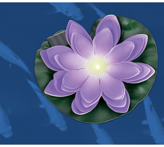 Садовый светильник на солнечной батарее Uniel USL-S-828/PT060 PURPLE WATERLILY UL-00011601
