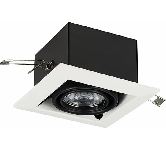 Встраиваемый светильник ALMA LIGHT черный gu10, 1x50w, l126xw126xh70, без лампы, AL9013DW01WH 1