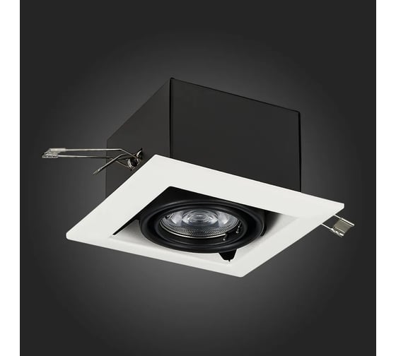 Встраиваемый светильник ALMA LIGHT черный gu10, 1x50w, l126xw126xh70, без лампы, AL9013DW01WH