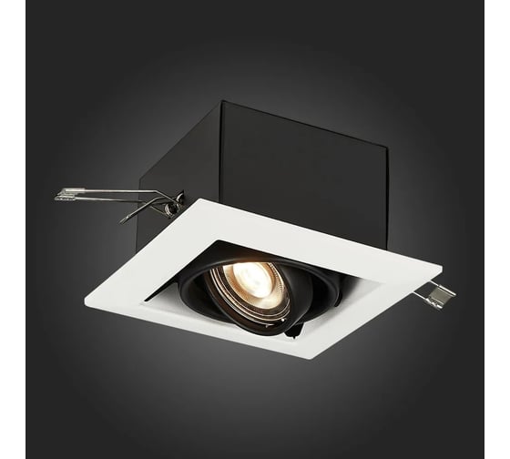 Встраиваемый светильник ALMA LIGHT черный gu10, 1x50w, l126xw126xh70, без лампы, AL9013DW01WH