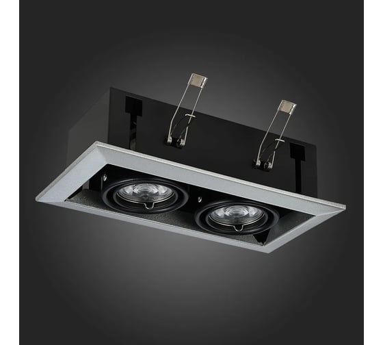 Встраиваемый светильник ALMA LIGHT черный, gu10, 2x50w, l245xw126xh70, без лампы, AL9013DW02SL
