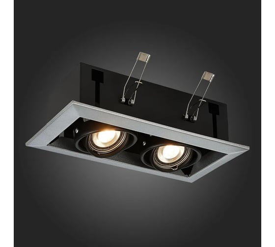 Встраиваемый светильник ALMA LIGHT черный, gu10, 2x50w, l245xw126xh70, без лампы, AL9013DW02SL