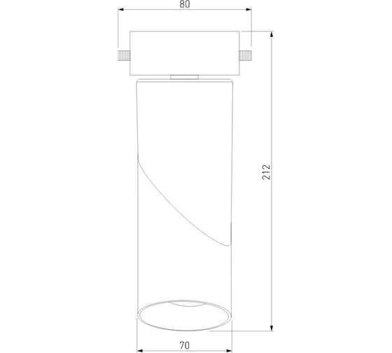 Трековый светодиодный светильник Elektrostandard Corner Белый 15W 4200K LTB33 однофазный a043417