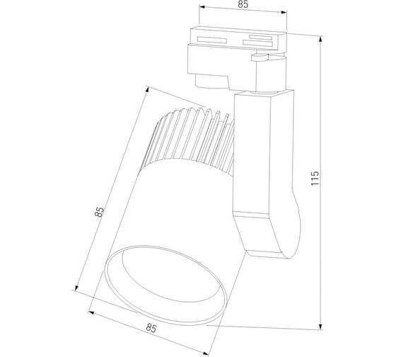 Потолочный светодиодный светильник Elektrostandard LTB44 Accord Черный 30W 4200K a044429