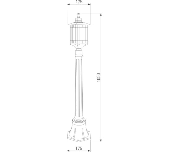 Садово-парковый светильник Elektrostandard Vela F кофейное золото GL 1019F a043648