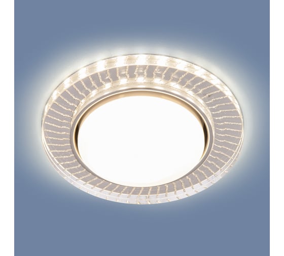 Встраиваемый светильник Elektrostandard 3033 GX53 CL/SL прозрачный/серебро a045484