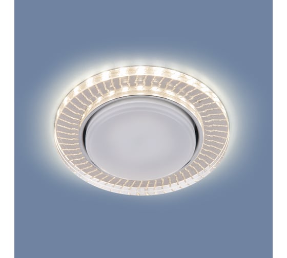 Встраиваемый светильник Elektrostandard 3033 GX53 CL/SL прозрачный/серебро a045484