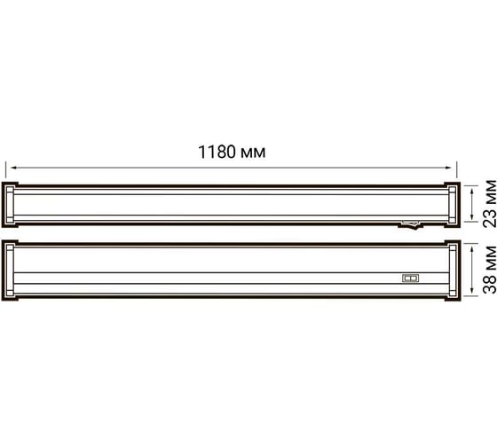 Светодиодный светильник Jazzway настенно-потолочный PLED T5i PL 1200 14Вт FR 4000K 180-265В ДПО линейный пластик 2850669A
