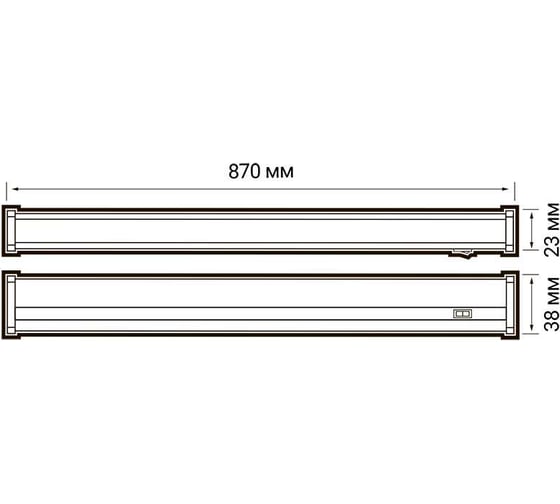 Светодиодный светильник Jazzway настенно-потолочный PLED T5i PL 900 10Вт FR 4000K 180-265В ДПО линейный пластик 2850645A