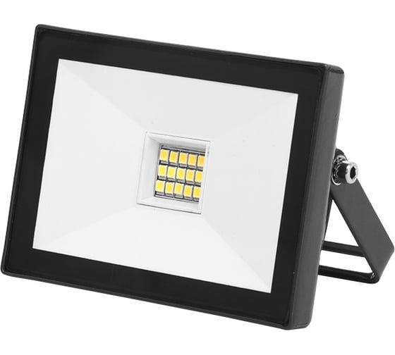 Светодиодный прожектор ELF SLIM SMD, 10Вт, черный корпус, IP65, белый ELF-FLsmdSLIM-10W-black-W 1