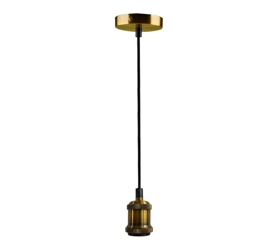 Патрон с проводом Jazzway RETRO PLC 01 E27 230V, 1M ANTIQUE BRONZE 5012127