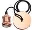 Патрон с проводом Jazzway RETRO PLC 01 E27 230V, 1M Rose gold 5015975 1
