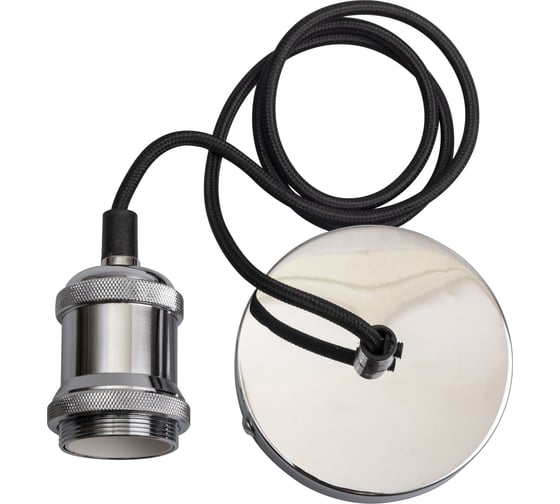 Патрон с проводом Jazzway RETRO PLC 01 E27 230V, 1M Electrosilvering 5015951