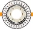 Встраиваемый светильник для натяжных потолков с белой LED подсветкой Feron CD9913 GX53, матовый белый, хром, 32981 2