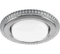 Встраиваемый светильник для натяжных потолков с белой LED подсветкой Feron CD4036 GX53, прозрачный, хром, 40503