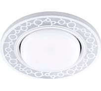 Встраиваемый светильник для натяжных потолков с белой LED подсветкой Feron CD9902 GX53, белый, 32938