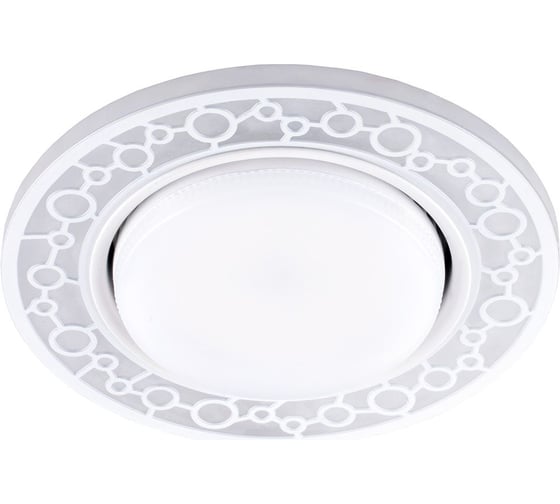 Встраиваемый светильник для натяжных потолков с белой LED подсветкой Feron CD9902 GX53, белый, 32938 1