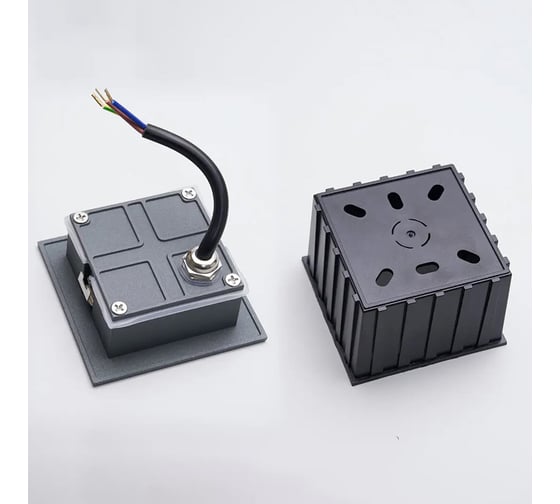 Светодиодный встраиваемый светильник FERON, 3W, 4000K, IP65, LN013, серый 41175