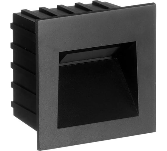 Встраиваемый светодиодный светильник FERON LN013 3W, 4000K, IP65, черный 41161