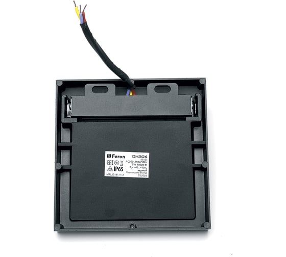 Уличный светодиодный светильник FERON DH204 5W, 4000K, IP65, черный 41163