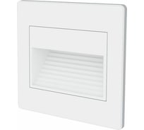 Светодиодный встраиваемый светильник для подсветки лестниц FERON, 1W, 80LM, 3000K, белый, JD13 41193