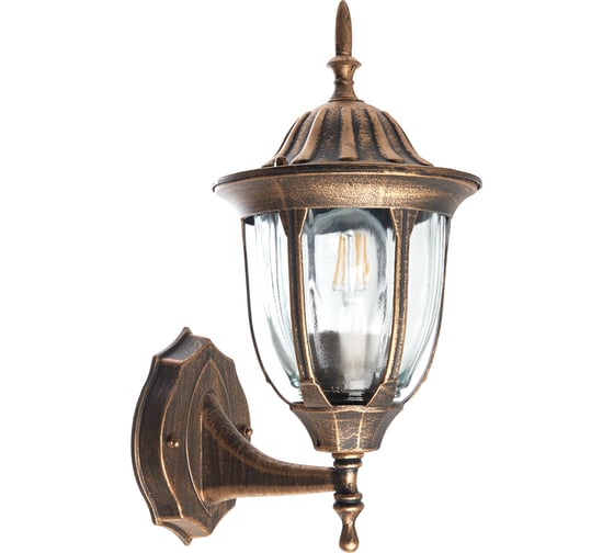 Садово-парковый светильник FERON PL6301 60W, 230V, E27, черное золото 11897