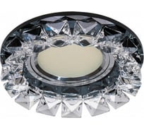 Встраиваемый потолочный светильник FERON CD2929 MR16, MAX50W, 12V, G5.3, прозрачный, черный 28457