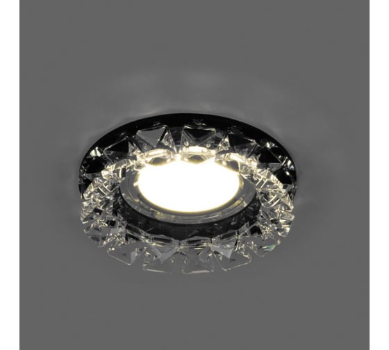 Встраиваемый потолочный светильник FERON CD2929 MR16, MAX50W, 12V, G5.3, прозрачный, черный 28457