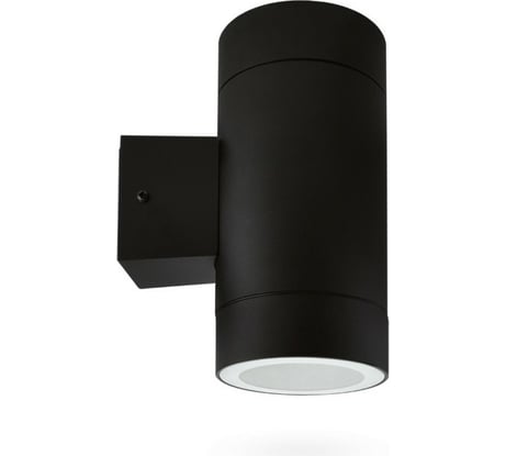 Уличный настенный двухсторонний светильник IN HOME НБУ ЦИЛИНДР-2xGX53-BL алюм под 2хGX53 черный IP54 4690612023533