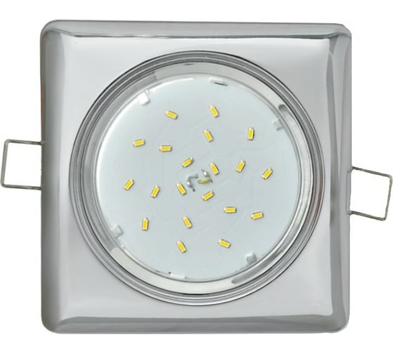 Встраиваемый светильник IN HOME GX53R-SC-standard металл под GX53 230В КВАДРАТ хром 4690612024400 1