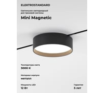 Трековый светильник Elektrostandard Mini Magnetic 12W 3000K (черный) 85161/01 a065648