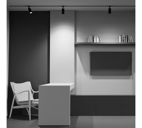 Трековый светильник MAYTONI Focus Trinity GU10 50Вт TR028-3-GU10-B