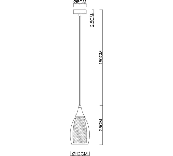 Подвесной светильник ARTE LAMP BARRY A7951SP-1BK