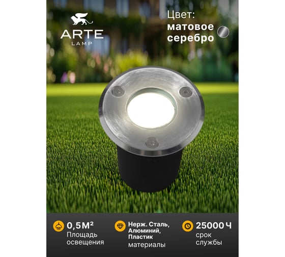 Тротуарный светильник ARTE LAMP PIAZZA A6103IN-1SS